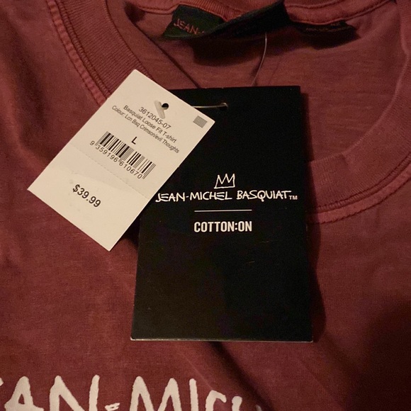 Jean Basquiat T Shirt Crimson Large - Picture 4 of 4